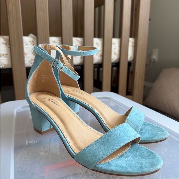 J. Adam’s Blue Suede Women's Heels - Picture 1 of 6